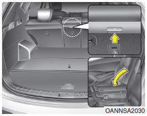 Hyundai Santa Fe: Rear seat adjustment. 1. Lower the rear headrests to the lowest position.