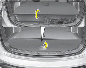 Hyundai Santa Fe: Luggage tray. Rear