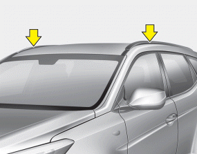 Hyundai Santa Fe: Roof rack. If the vehicle has a roof rack, you can load cargo on top of your vehicle.