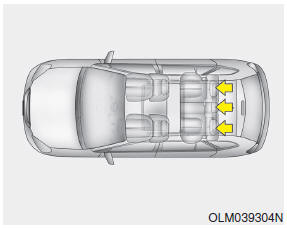 Hyundai Santa Fe: Rear seat adjustment. The rear seat(s) is equipped with headrests in all the seating positions for