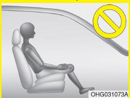 Hyundai Santa Fe: Main components of occupant classification system. - Never sit on the front passenger seat with anything attached such as a blanket
