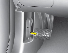 Hyundai Santa Fe: Parking brake. Check whether the stroke is within specification when the parking brake pedal