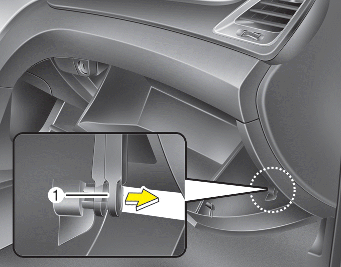 Hyundai Santa Fe >> Filter replacement Climate control air filter