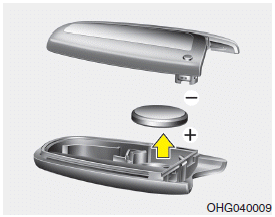 Hyundai Santa Fe: Battery replacement. A smart key battery should last for several years, but if the smart key is not