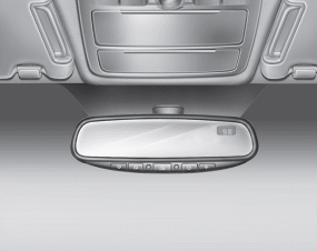 Hyundai Santa Fe: Mirrors. (1) Channel 1 button