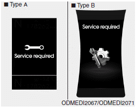 Hyundai Santa Fe: Service Mode. Service required