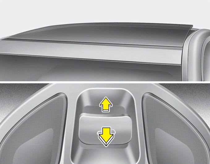 Hyundai Santa Fe >> Tilting the sunroof Panoramic sunroof Features