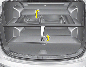 Hyundai Santa Fe: Luggage tray. Front