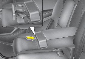 Hyundai Santa Fe: Cup holder. Rear