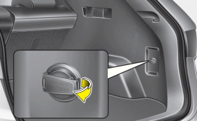 Hyundai Santa Fe: Power outlet. Rear