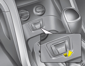 Hyundai Santa Fe: Aux, USB and iPod port. If your vehicle has an aux and/or USB(universal serial bus) port or iPod port,