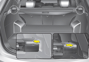 Hyundai Santa Fe: Cargo security screen. 