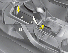 Hyundai Santa Fe: Automatic transaxle operation. Shift-lock override