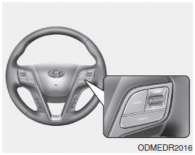 Hyundai Santa Fe: Cruise control switch. CRUISE : Turns cruise control system on or off.