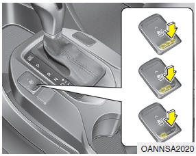 Hyundai Santa Fe: Front seat adjustment - Power. The Air ventilation seat is provided to cool the front seats during hot weather