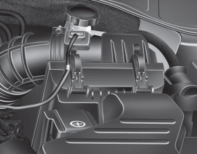 Hyundai Santa Fe: Air cleaner Hyundai Santa Fe: Air cleaner. It must be replaced when necessary, and should not be washed.