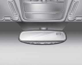 Hyundai Santa Fe: Mirrors Hyundai Santa Fe: Mirrors. (1) Channel 1 button